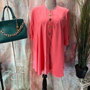 Women's Pink Button Down Shirt